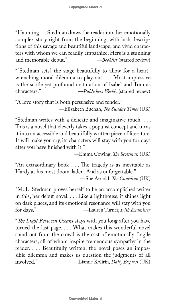 The Light Between Oceans A Novel