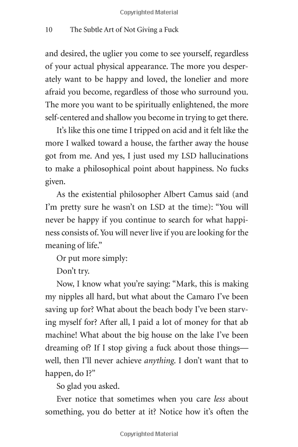 The Subtle Art of Not Giving a F*ck: A Counterintuitive Approach to Living a Good Life PDF đọc ebook online, epub online, nghe sách nói audio miễn phí. The Subtle Art of Not Giving a F*ck: A Counterintuitive Approach to Living a Good Life PDF đọc ebook online, epub online, nghe sách nói audio miễn phí.