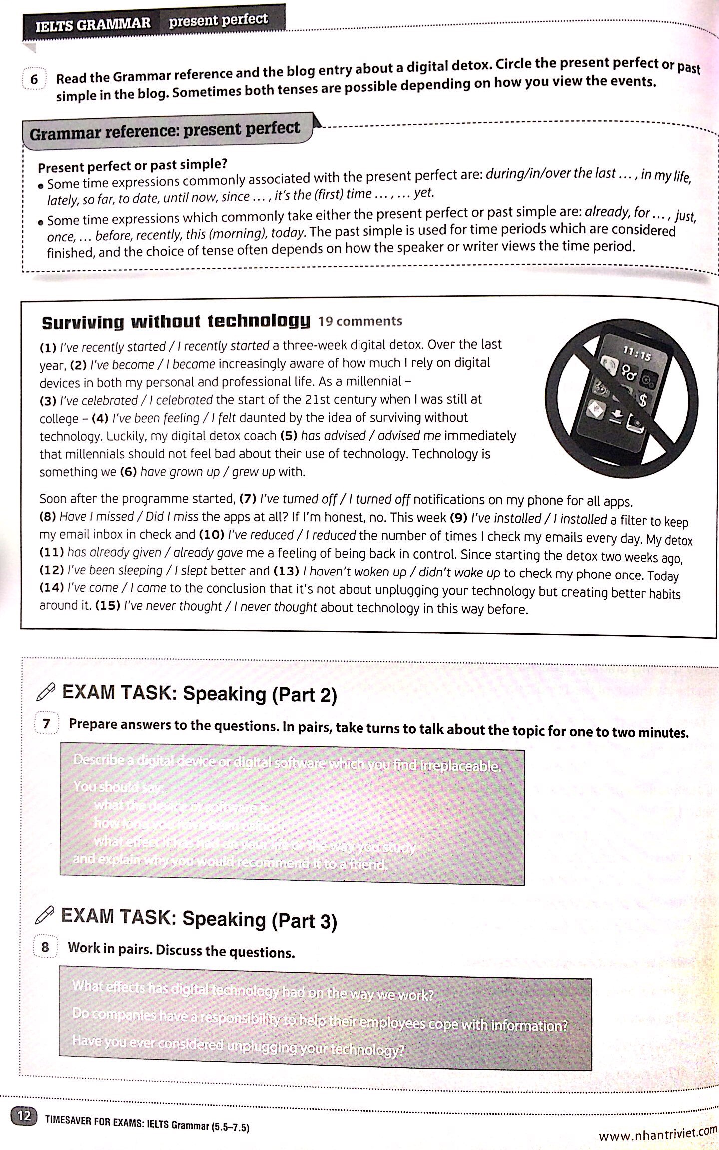 Timesaver for Exams - IELTS Grammar 5.5 - 7.5 PDF