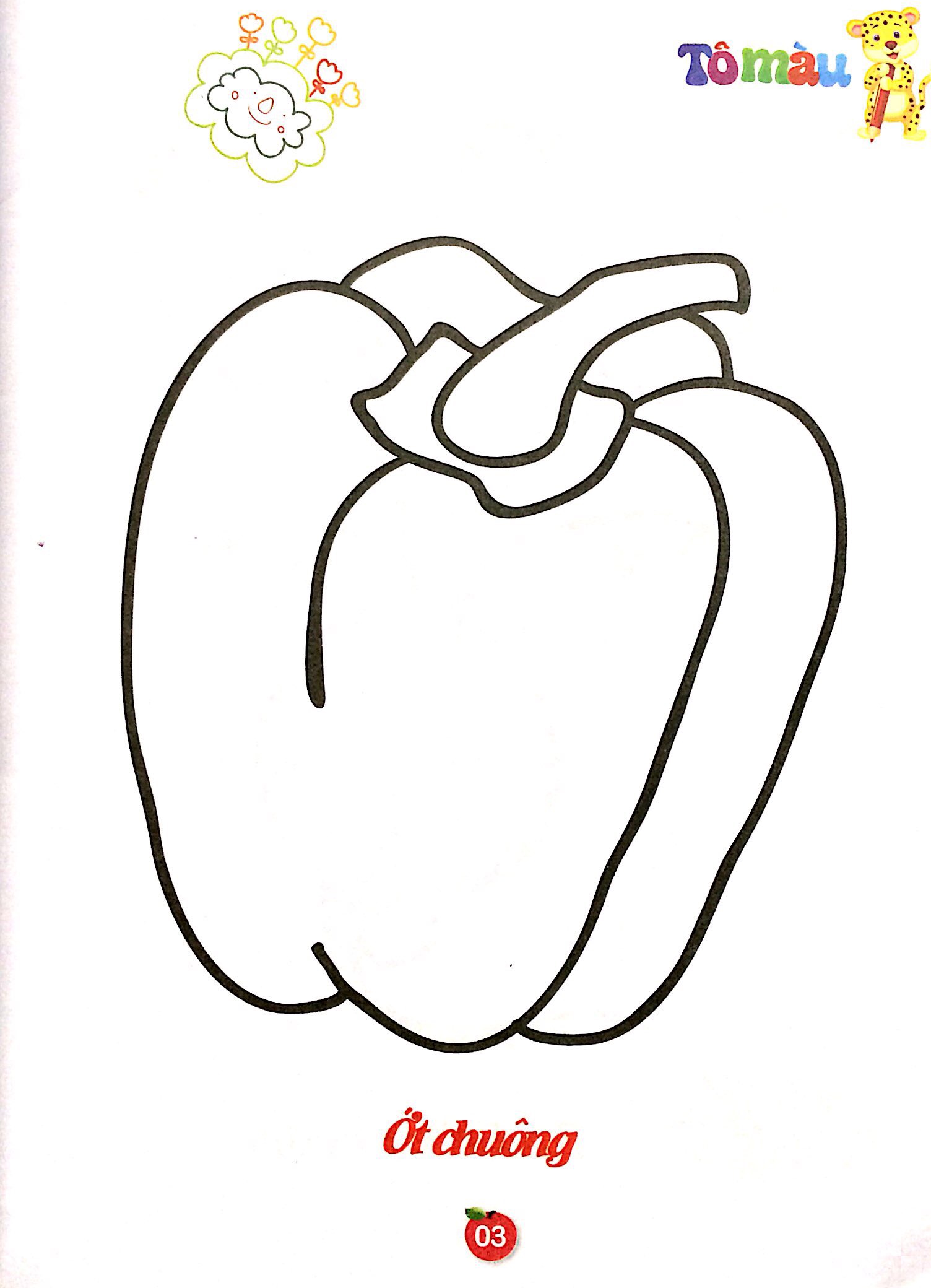 Sách Tô Màu Rau - Củ - Quả Song Ngữ Anh - Việt - Tập 1 - FAHASA.COM