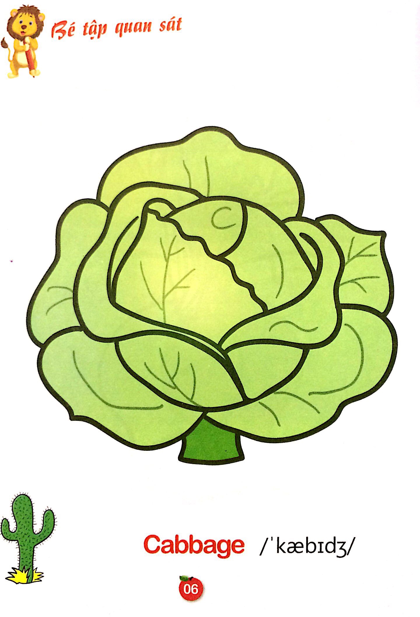 Sách Tô Màu Rau - Củ - Quả Song Ngữ Anh - Việt - Tập 1 - FAHASA.COM