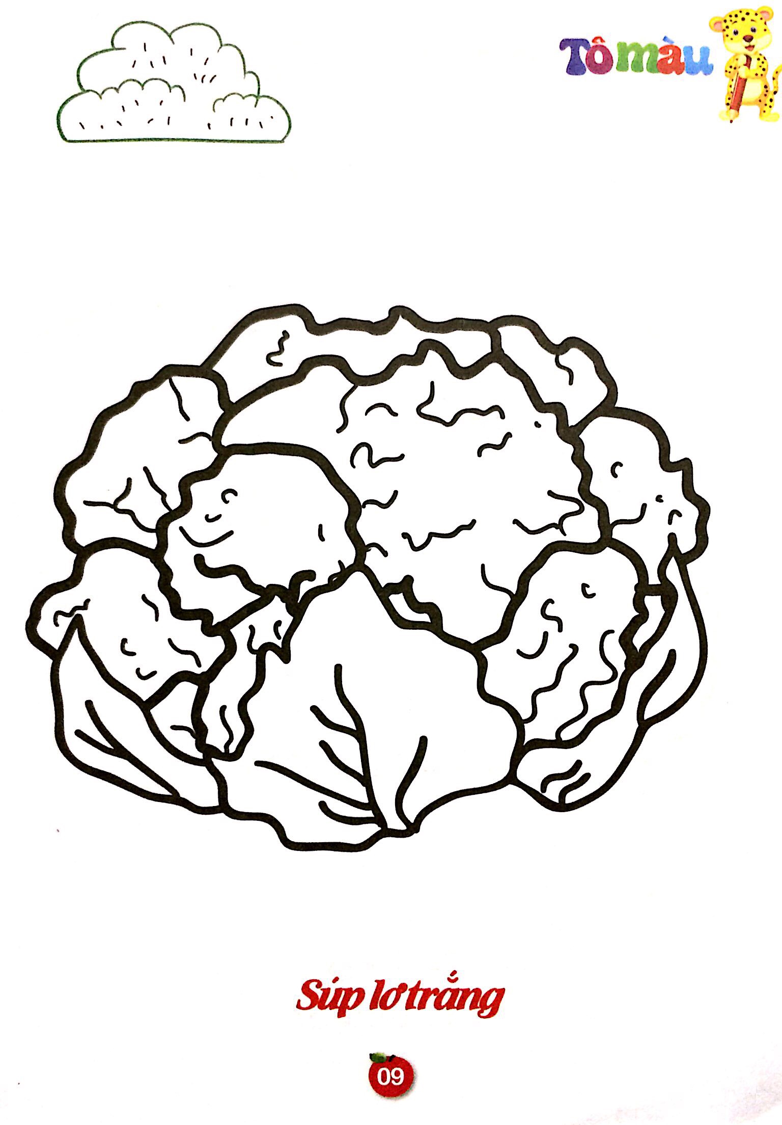 Sách Tô Màu Rau - Củ - Quả Song Ngữ Anh - Việt - Tập 1 - FAHASA.COM