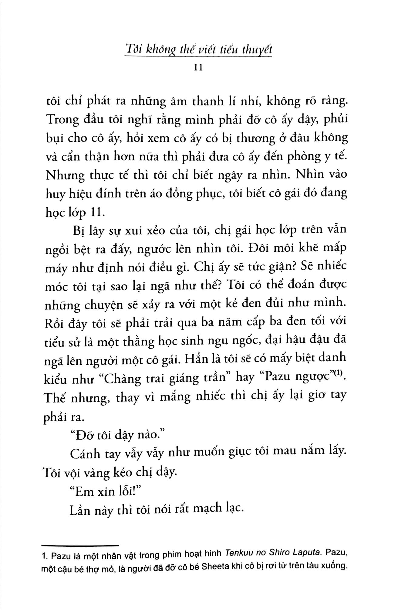 Tôi Không Thể Viết Tiểu Thuyết PDF
