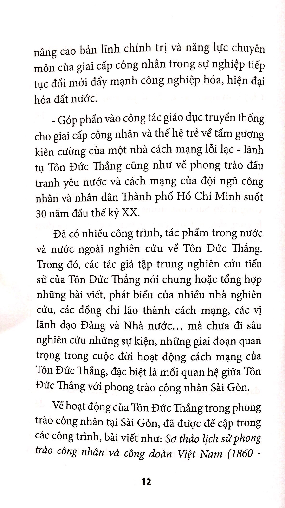 Tôn Đức Thắng Với Phong Trào Công Nhân Sài Gòn Đầu Thế Kỷ Xx Đến Năm 1930 PDF