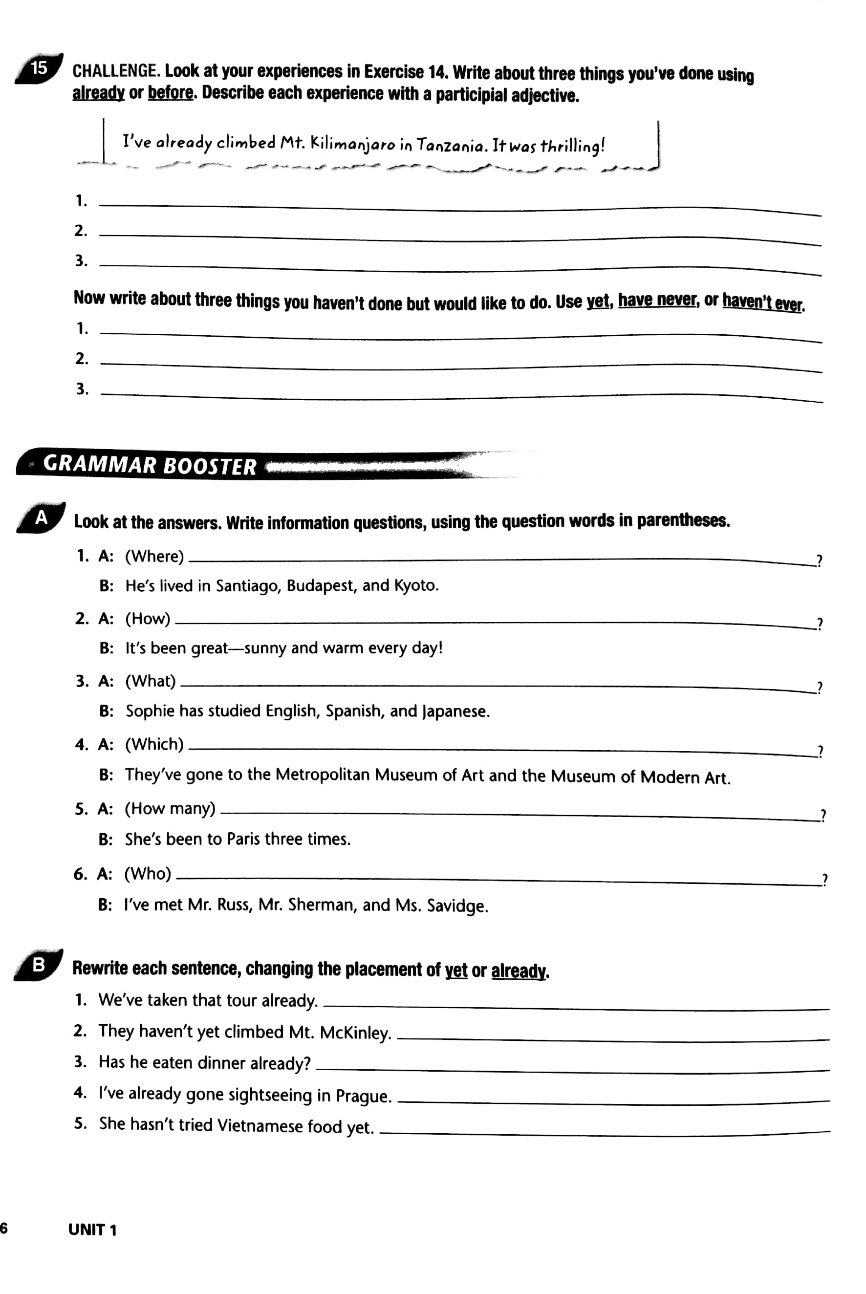 Top Notch Level 2 Workbook