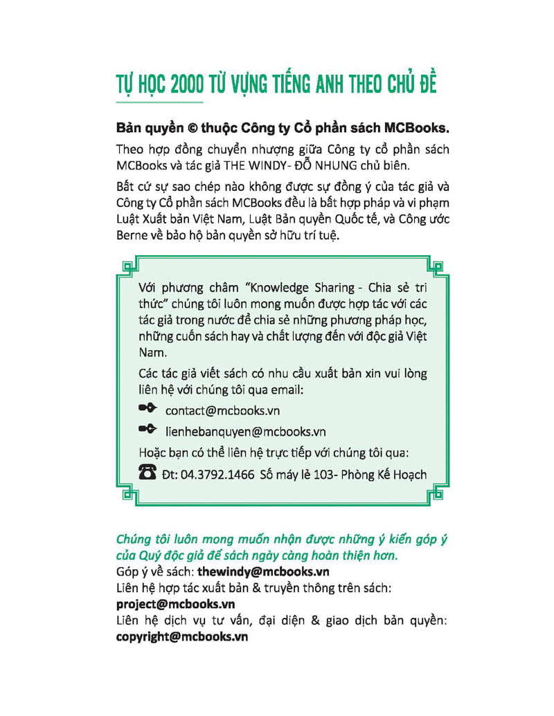 Tự Học 2000 Từ Vựng Tiếng Anh Theo Chủ Đề PDF đọc ebook online, epub online, nghe sách nói audio miễn phí. Tải sách Tự Học 2000 Từ Vựng Tiếng Anh Theo Chủ Đề PDF đọc ebook online, epub online, nghe sách nói audio miễn phí.