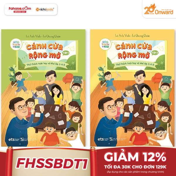 Bộ Sách Cánh Cửa Rộng Mở - Thử Thách Toán Hay Và Khó Lớp 3-4-5 (Bộ 2 Cuốn)
