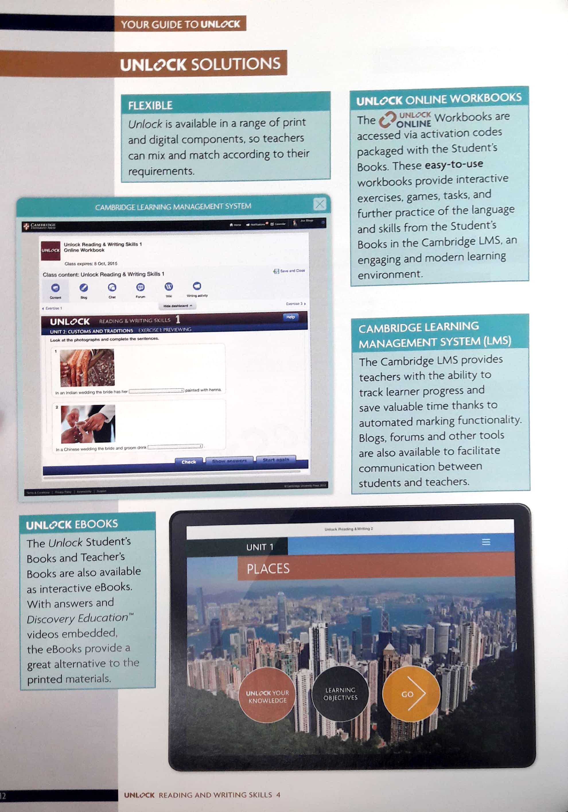 Unlock Level 4 Reading and Writing Skills Student's Book and Online