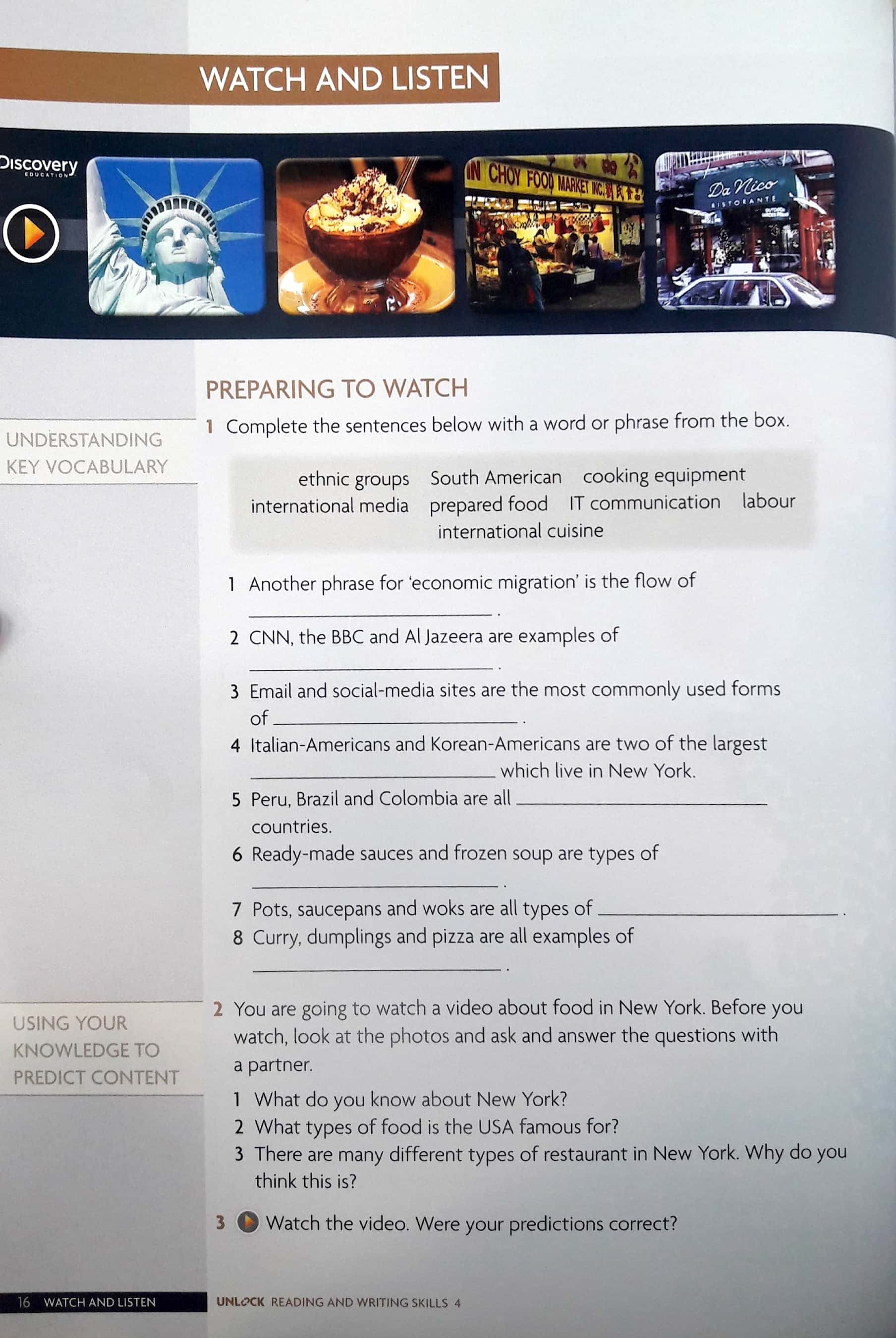 Unlock Level 4 Reading and Writing Skills Student's Book and Online