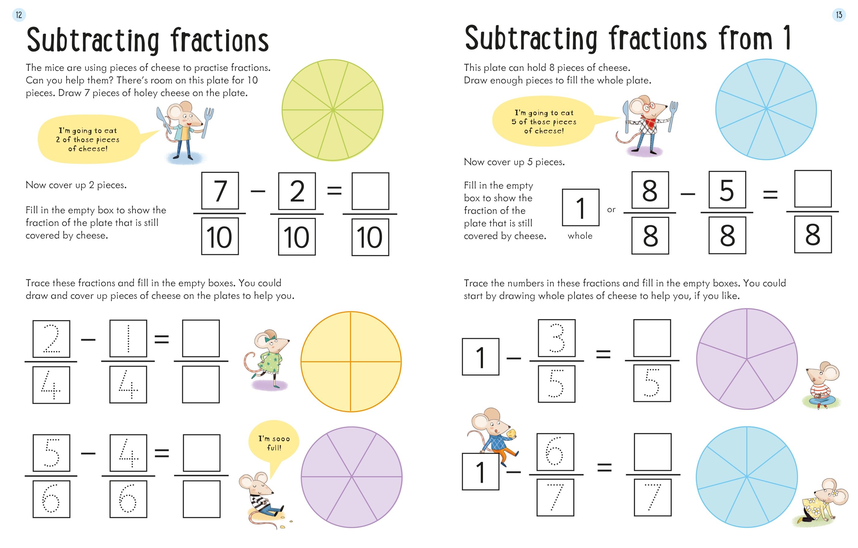 Usborne Workbooks Fractions 7 - 8