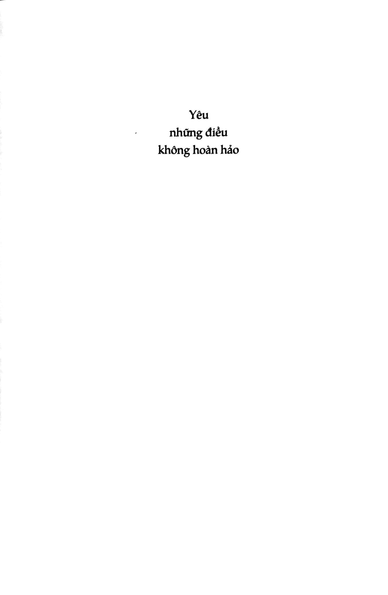 Yêu Những Điều Không Hoàn Hảo PDF