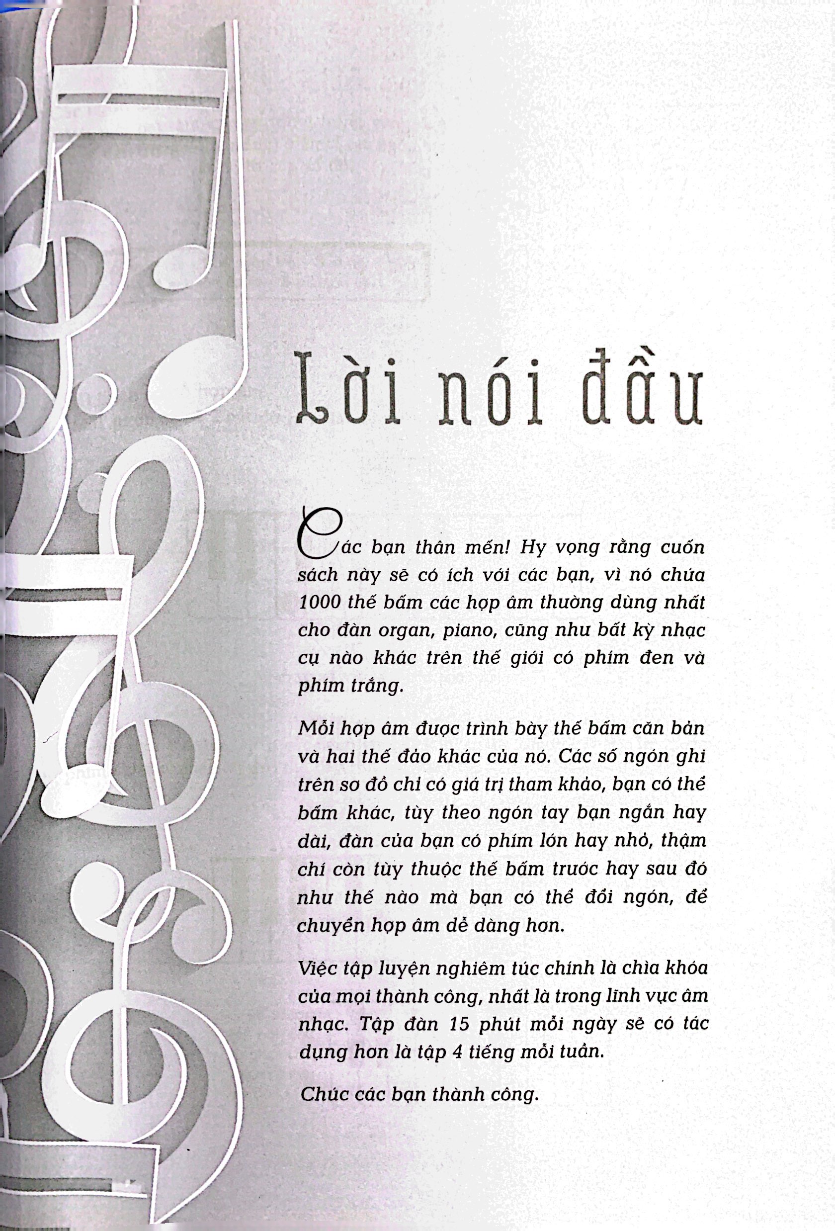 1000 Hợp Âm Cho Đàn Organ & Piano PDF - YDS.EDU.VN