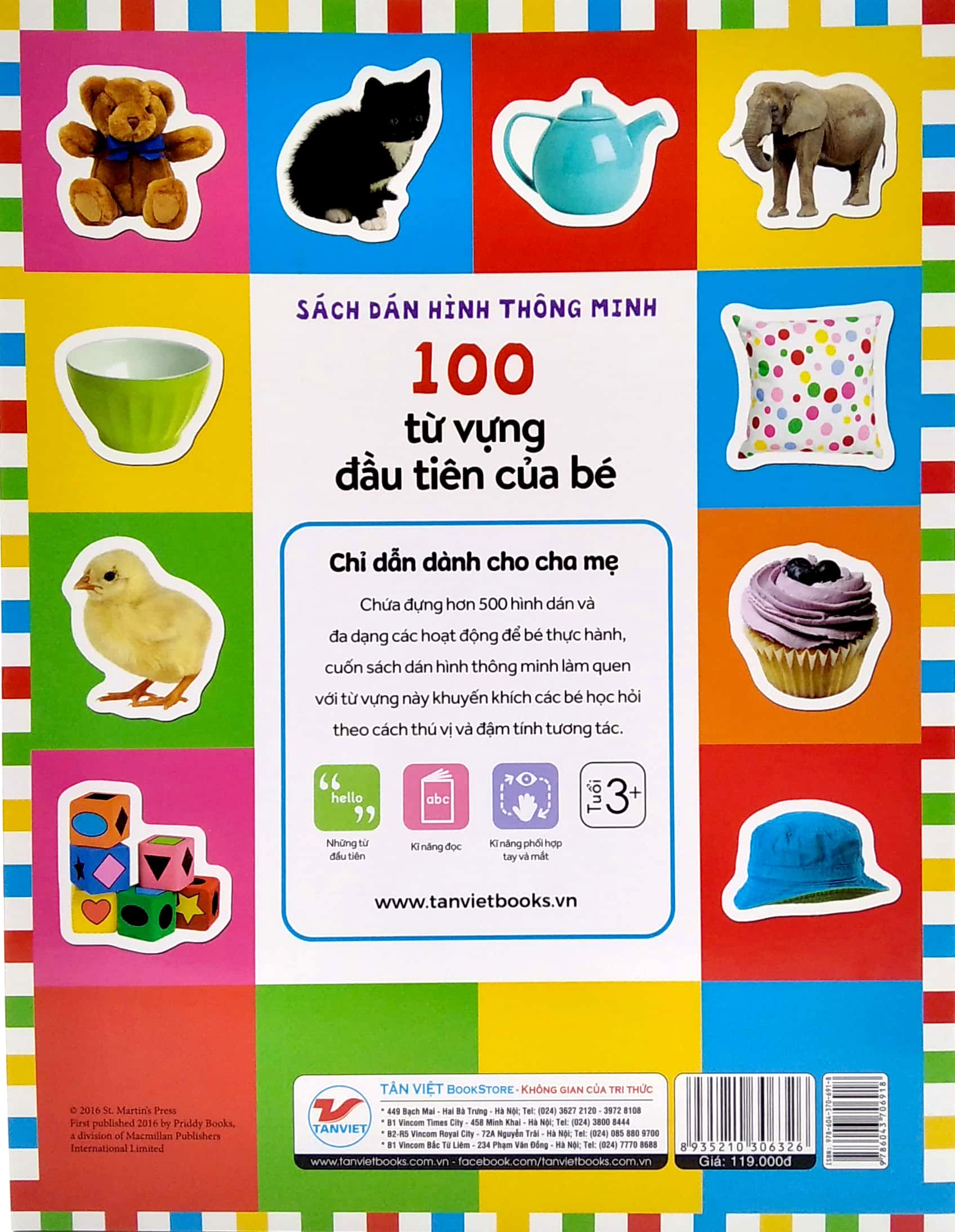 Sách Dán Hình Thông Minh - 100 Từ Vựng Đầu Tiên Của Bé PDF đọc ebook online, epub online, nghe sách nói audio miễn phí.