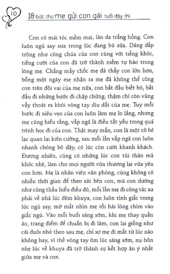 10 Bức Thư Mẹ Gửi Con Gái Tuổi Dậy Thì PDF 10 Bức Thư Mẹ Gửi Con Gái Tuổi Dậy Thì PDF