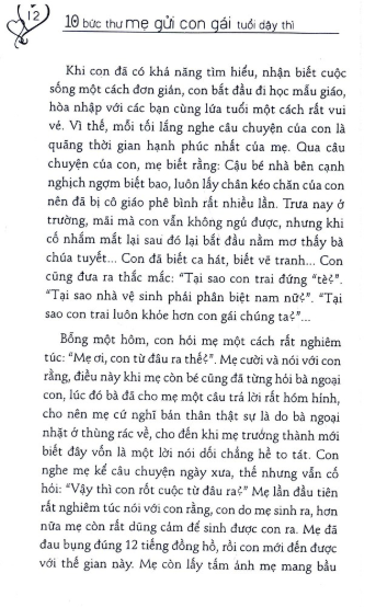 10 Bức Thư Mẹ Gửi Con Gái Tuổi Dậy Thì PDF 10 Bức Thư Mẹ Gửi Con Gái Tuổi Dậy Thì PDF