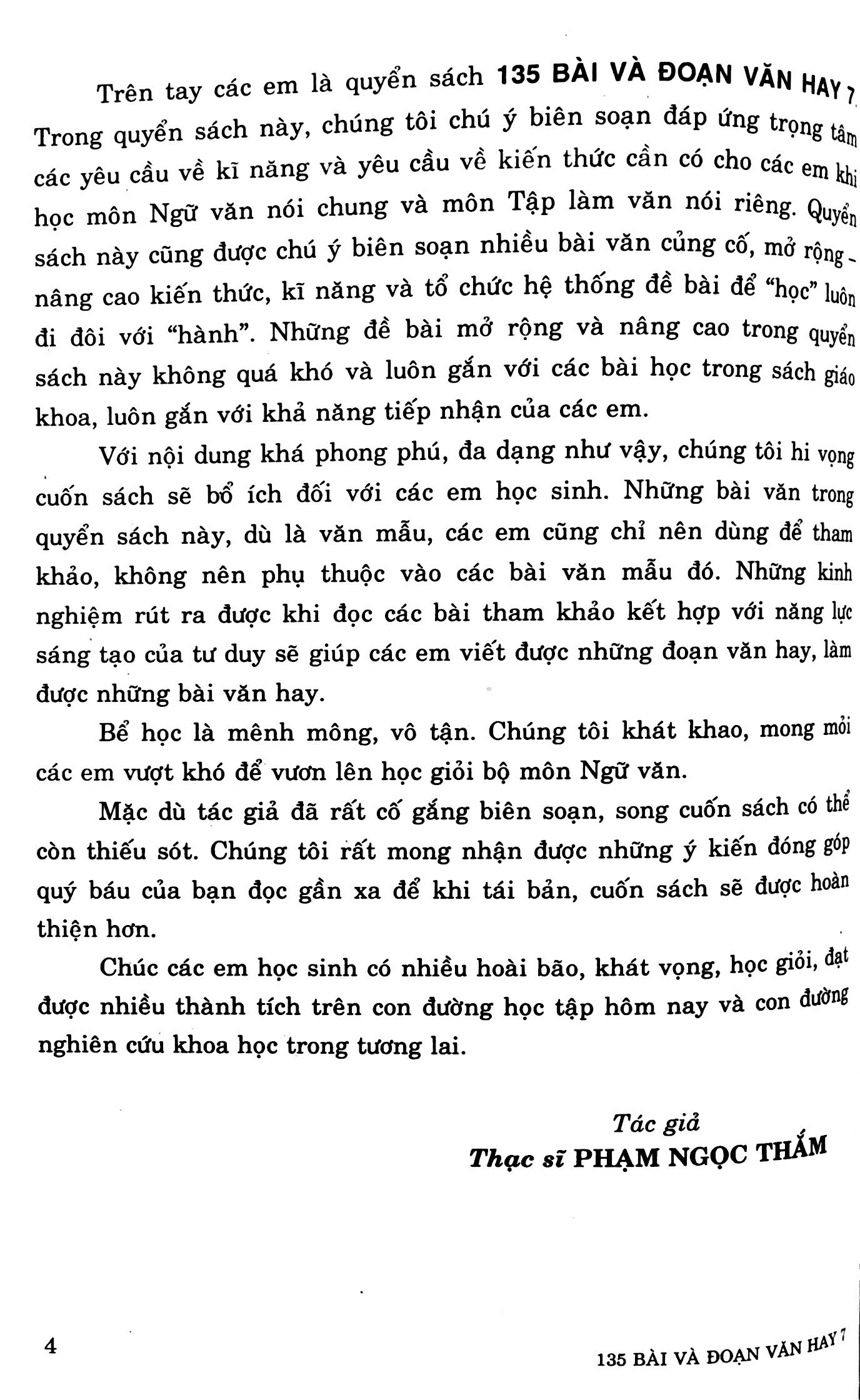 135 Bài Và Đoạn Văn Hay Lớp 7 PDF đọc ebook online, epub online, nghe sách nói audio miễn phí.