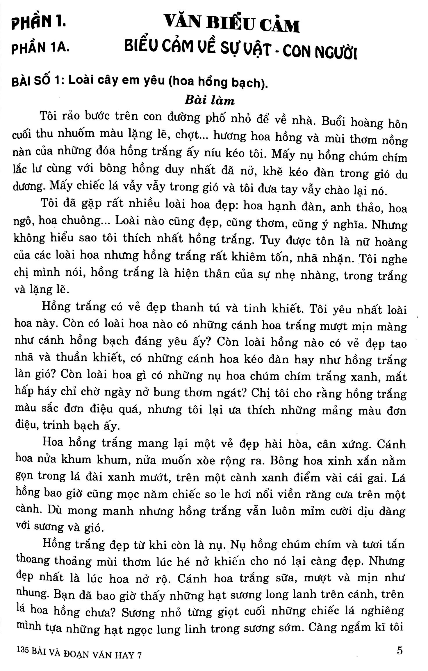 135 Bài Và Đoạn Văn Hay Lớp 7 PDF đọc ebook online, epub online, nghe sách nói audio miễn phí.
