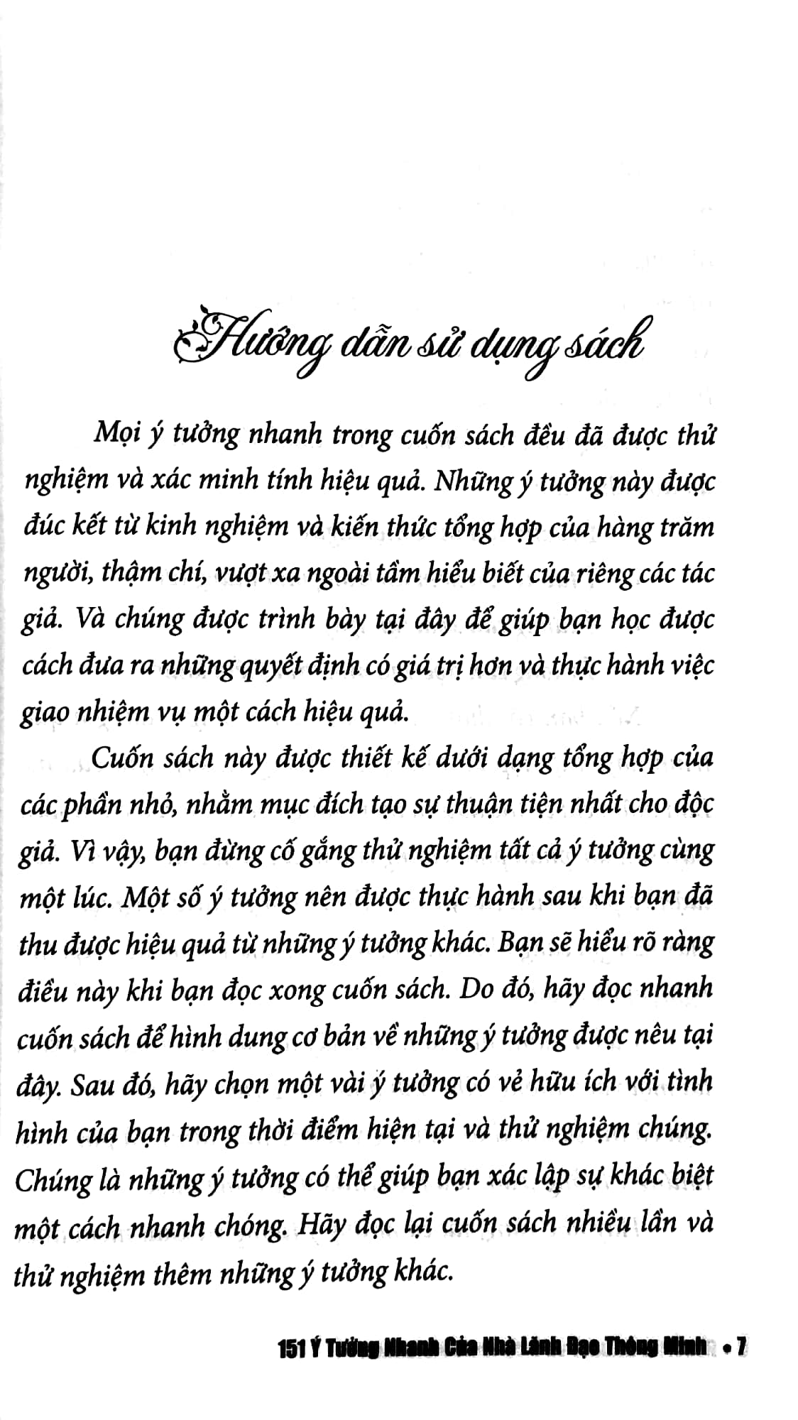 151 Ý Tưởng Nhanh Của Nhà Lãnh Đạo Thông Minh PDF 151 Ý Tưởng Nhanh Của Nhà Lãnh Đạo Thông Minh PDF
