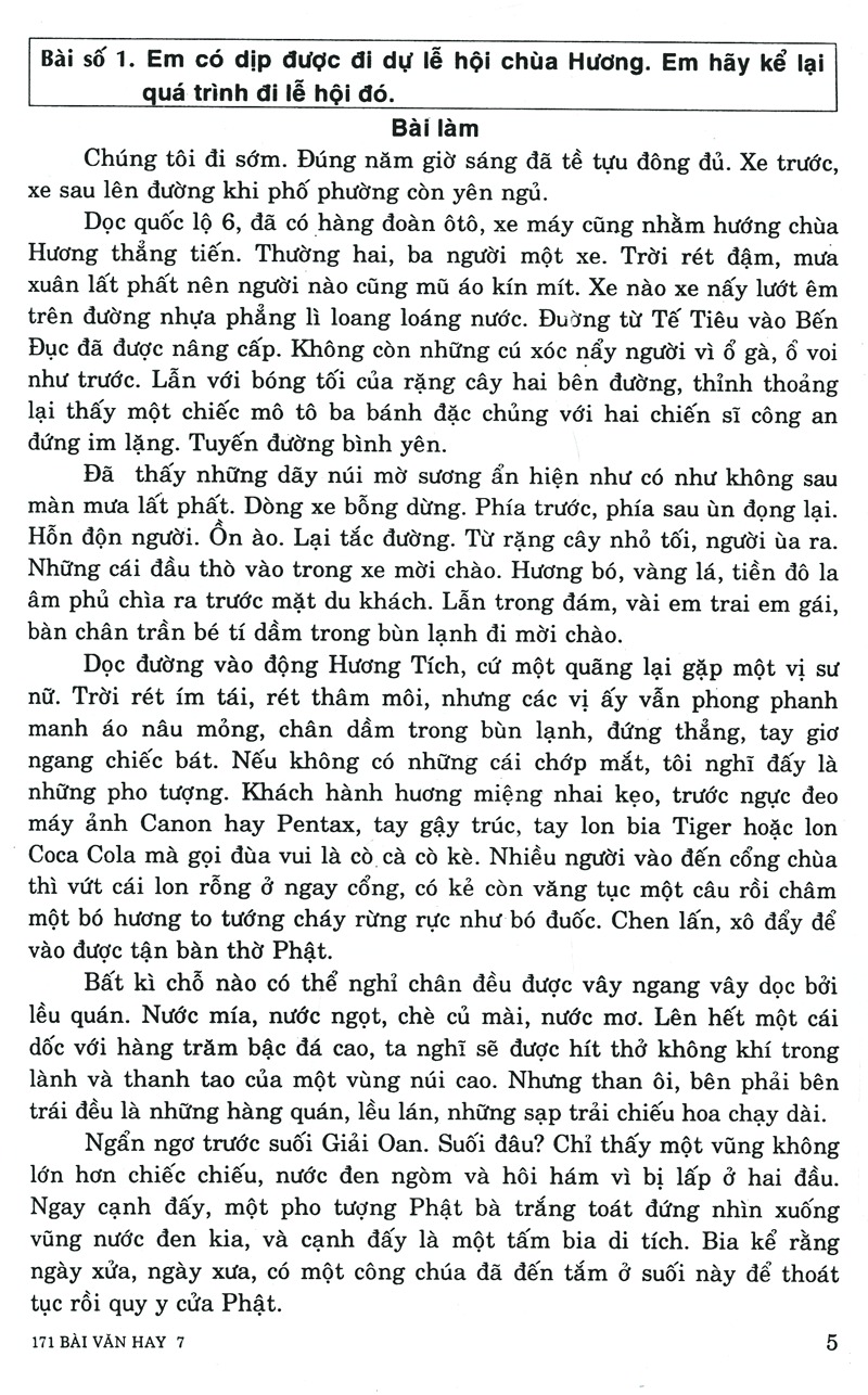 Tải sách 171 Bài Văn Hay 7 PDF đọc ebook online, epub online, nghe sách nói audio miễn phí.