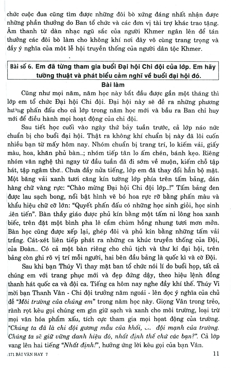 Tải sách 171 Bài Văn Hay 7 PDF đọc ebook online, epub online, nghe sách nói audio miễn phí.