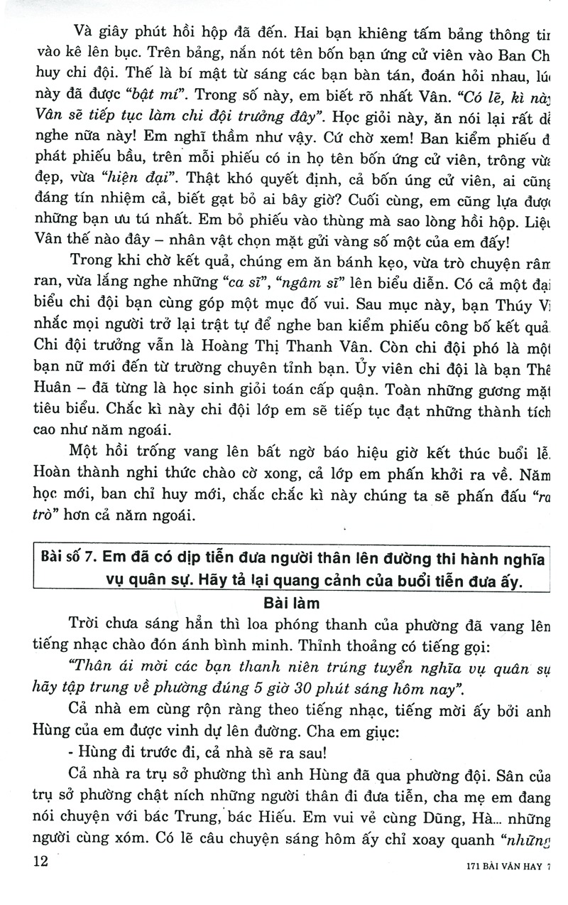Tải sách 171 Bài Văn Hay 7 PDF đọc ebook online, epub online, nghe sách nói audio miễn phí.
