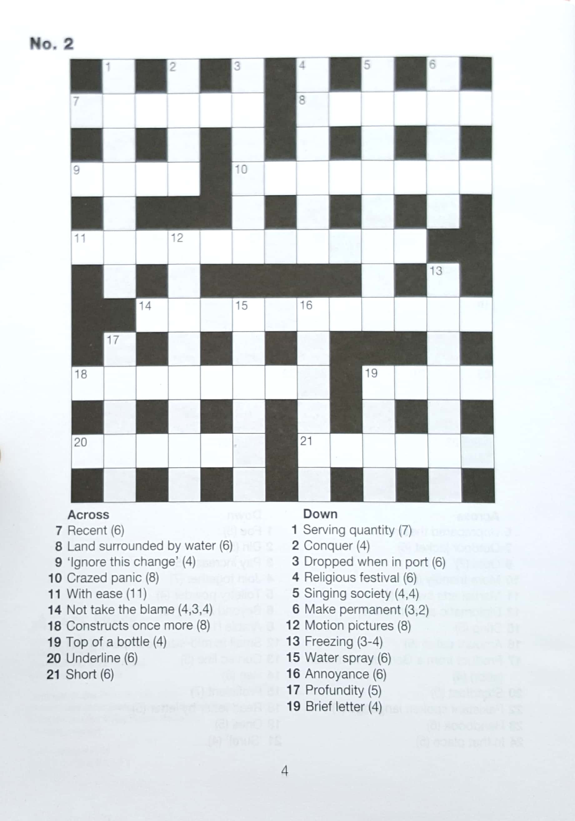 250 Puzzles Crosswords (Banana Kmart)