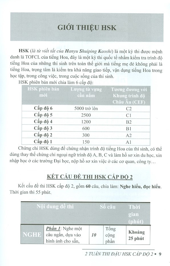 2 Tuần Thi Đậu HSK Cấp Độ 2 Bản Mới PDF 2 Tuần Thi Đậu HSK Cấp Độ 2 Bản Mới PDF