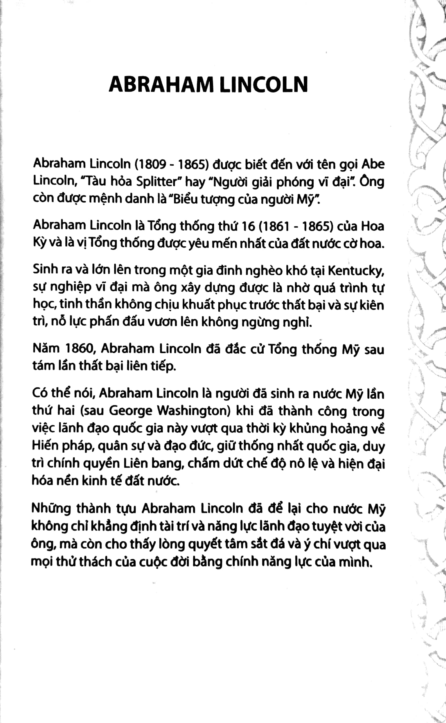 30s Abraham Lincoln Thay Đổi Bạn Mỗi Ngày PDF đọc ebook online, epub online, nghe sách nói audio miễn phí. Tải sách 30s Abraham Lincoln Thay Đổi Bạn Mỗi Ngày PDF đọc ebook online, epub online, nghe sách nói audio miễn phí.
