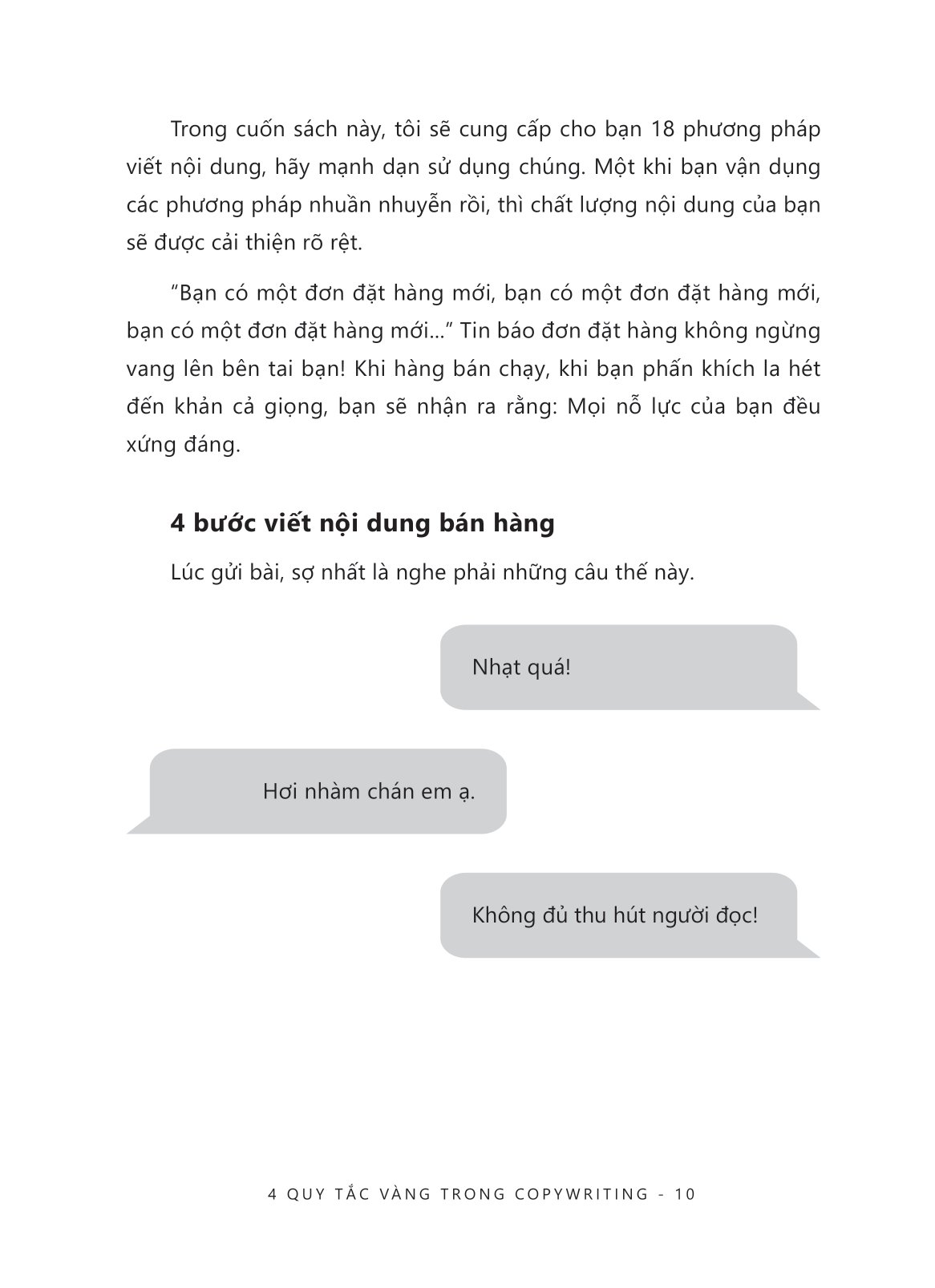 4 Quy Tắc Vàng Trong Copywriting PDF đọc ebook online, epub online, nghe sách nói audio miễn phí.