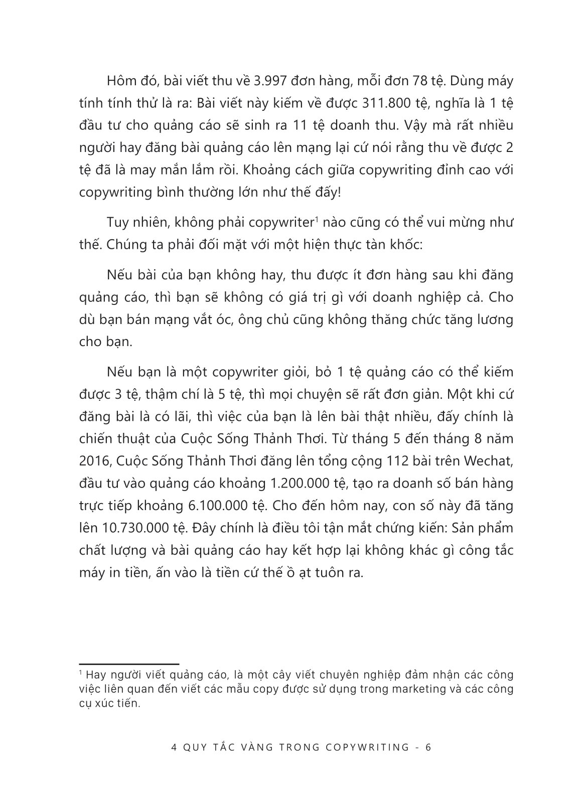 4 Quy Tắc Vàng Trong Copywriting PDF đọc ebook online, epub online, nghe sách nói audio miễn phí.