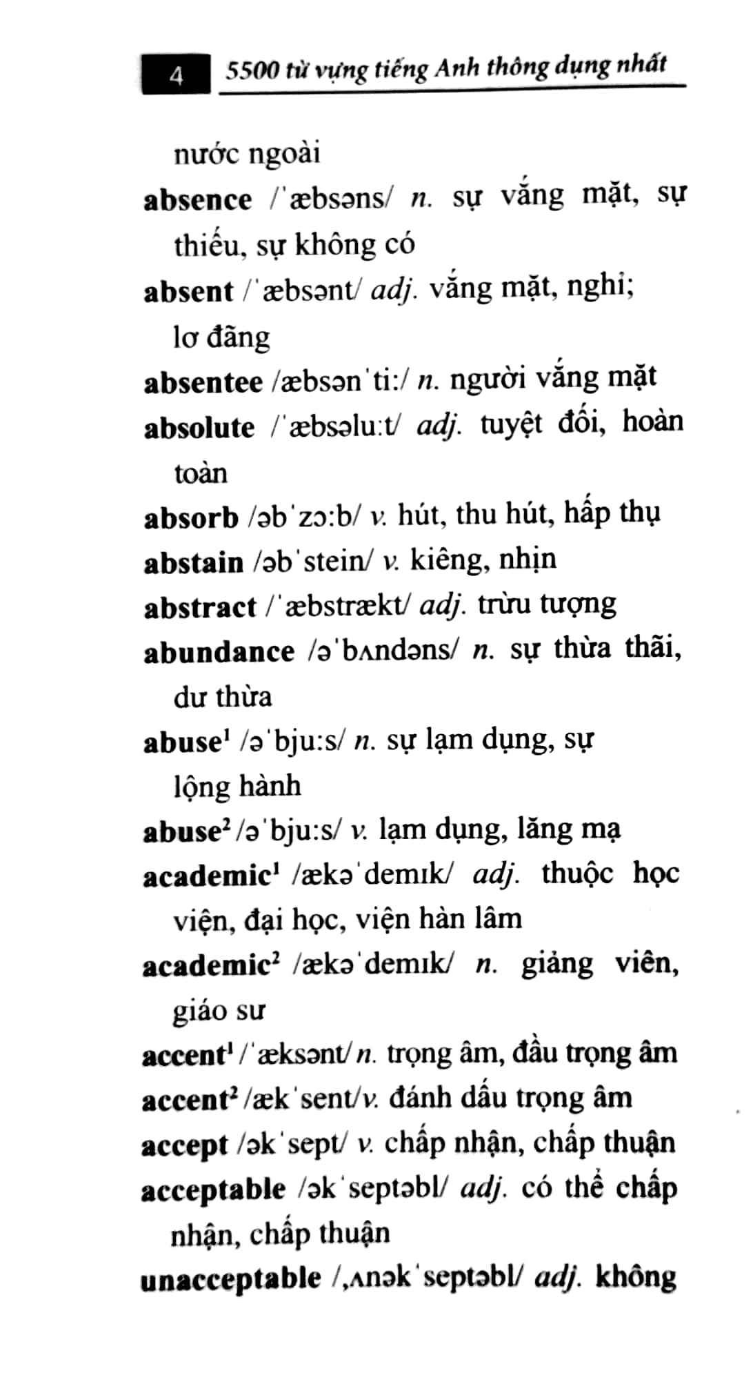 5500 Từ Vựng Tiếng Anh Thông Dụng Nhất PDF 5500 Từ Vựng Tiếng Anh Thông Dụng Nhất PDF