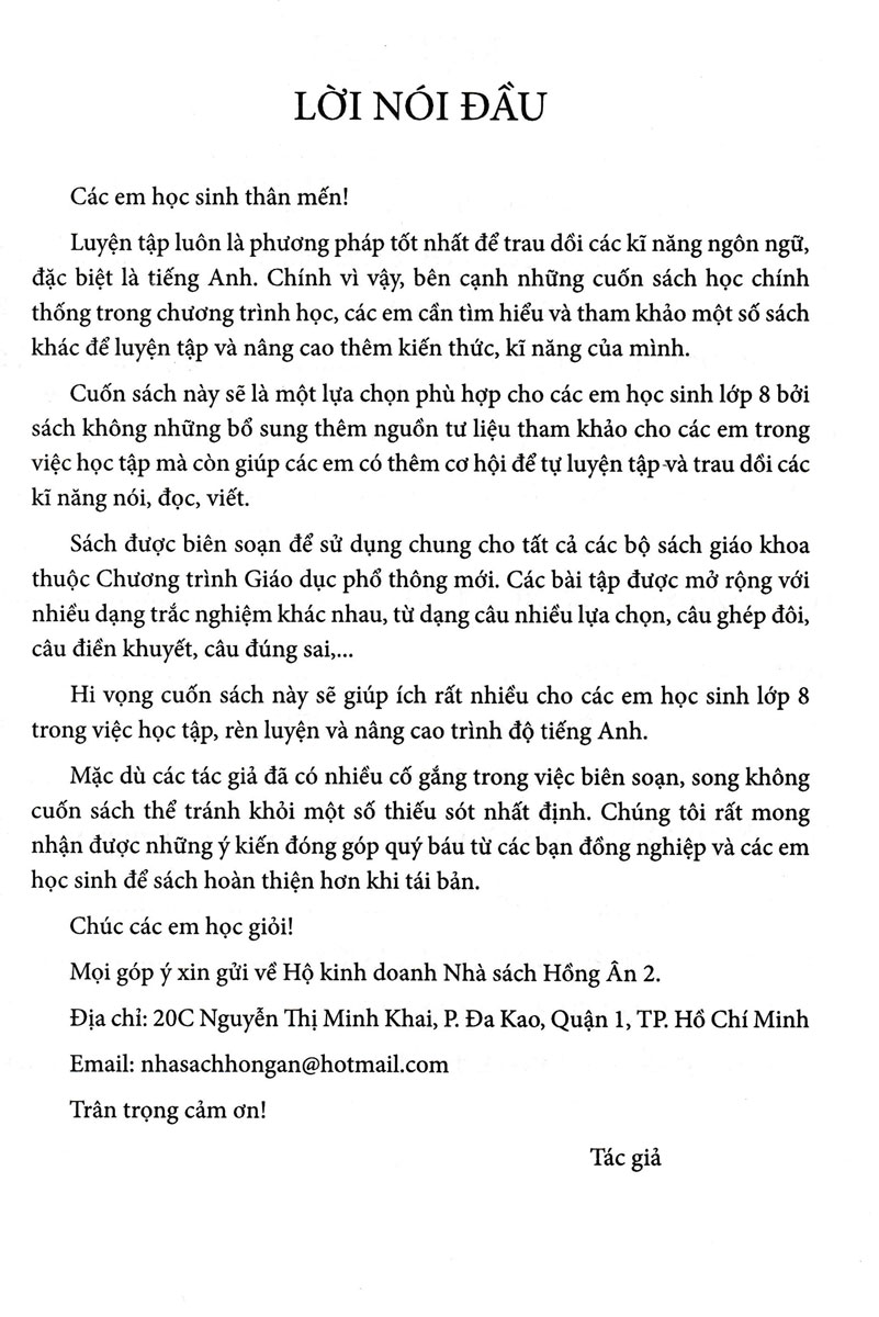 702 Câu Trắc Nghiệm Tiếng Anh 8 - Không Đáp Án (Dùng Chung Cho Các Bộ SGK Hiện Hành) PDF đọc ebook online, epub online, nghe sách nói audio miễn phí.