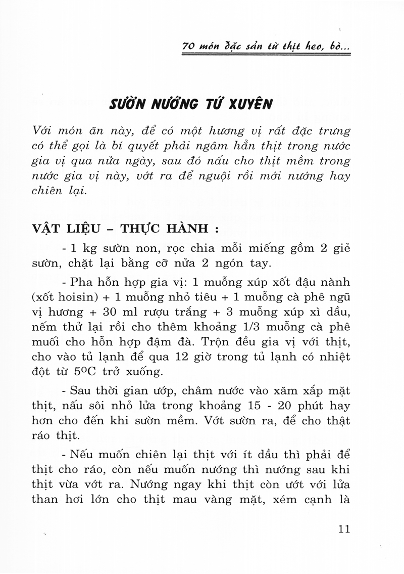 70 Món Đặc Sản Heo, Bò PDF 70 Món Đặc Sản Heo, Bò PDF