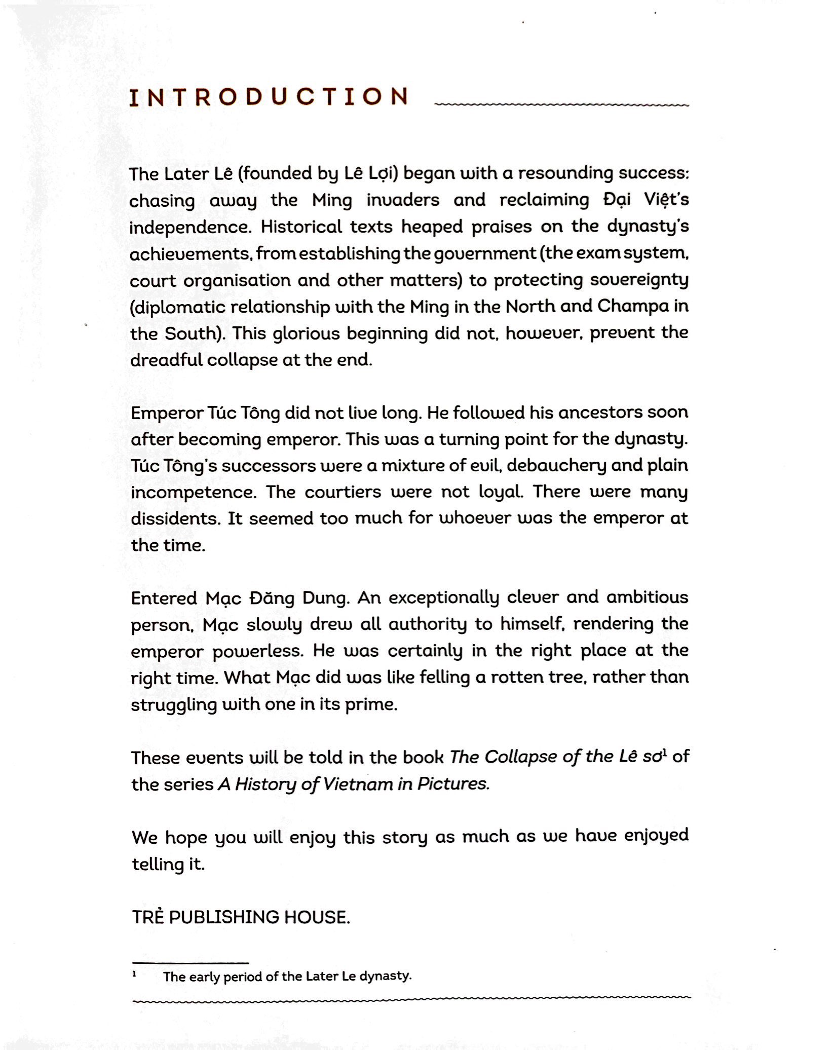 A History of Vietnam in Pictures (In Colour) - The Collapse Of Lê Sơ PDF đọc ebook online, epub online, nghe sách nói audio miễn phí.