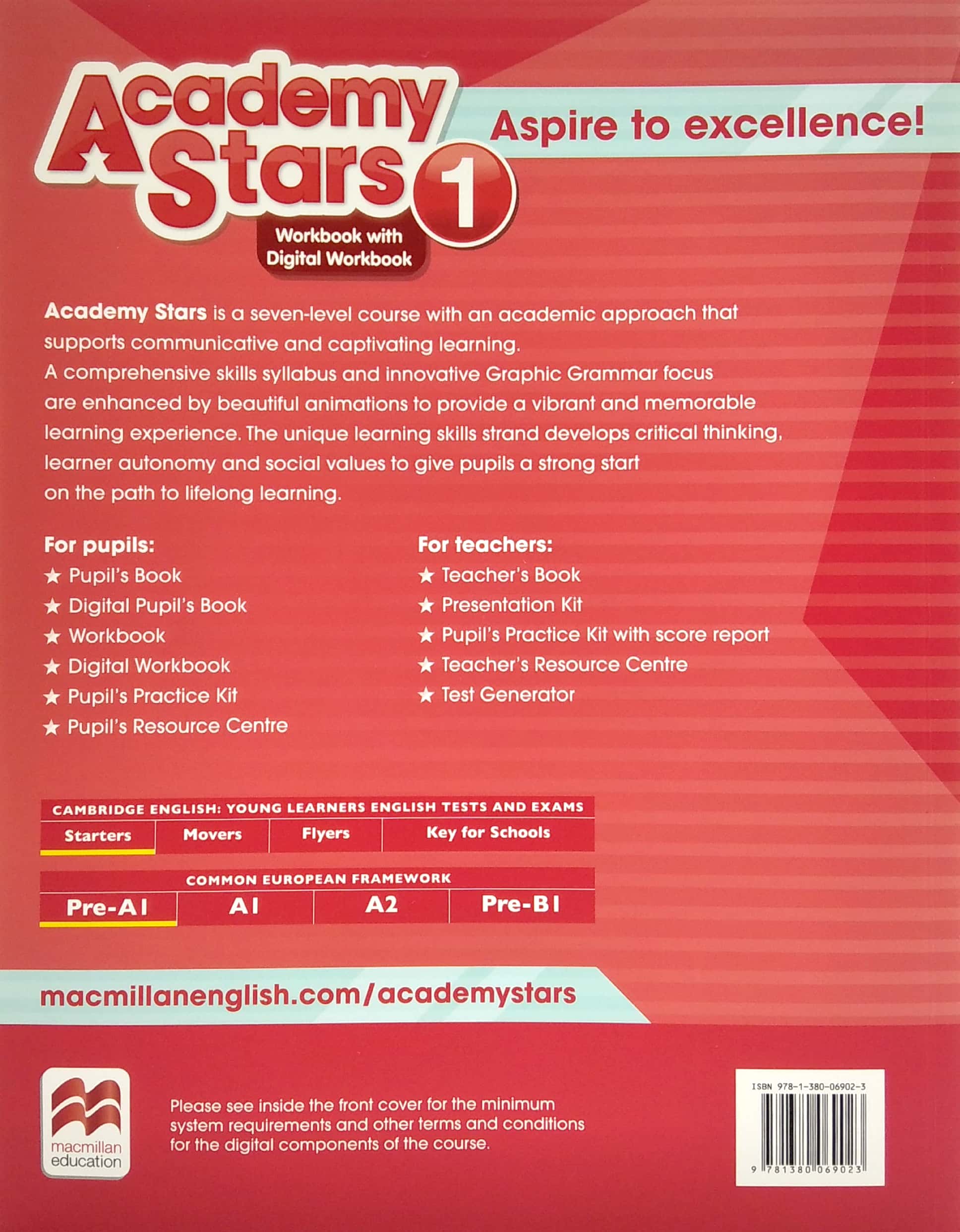 Academy Stars 1 Workbook With Digital Workbook - FAHASA.COM