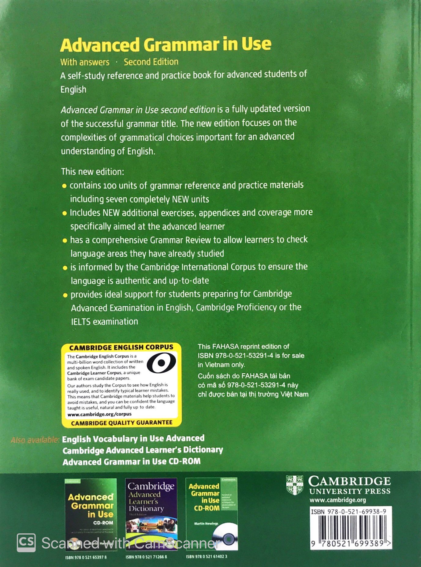 Advanced Grammar In Use 2nd FAHASA Reprint Edition - FAHASA.COM