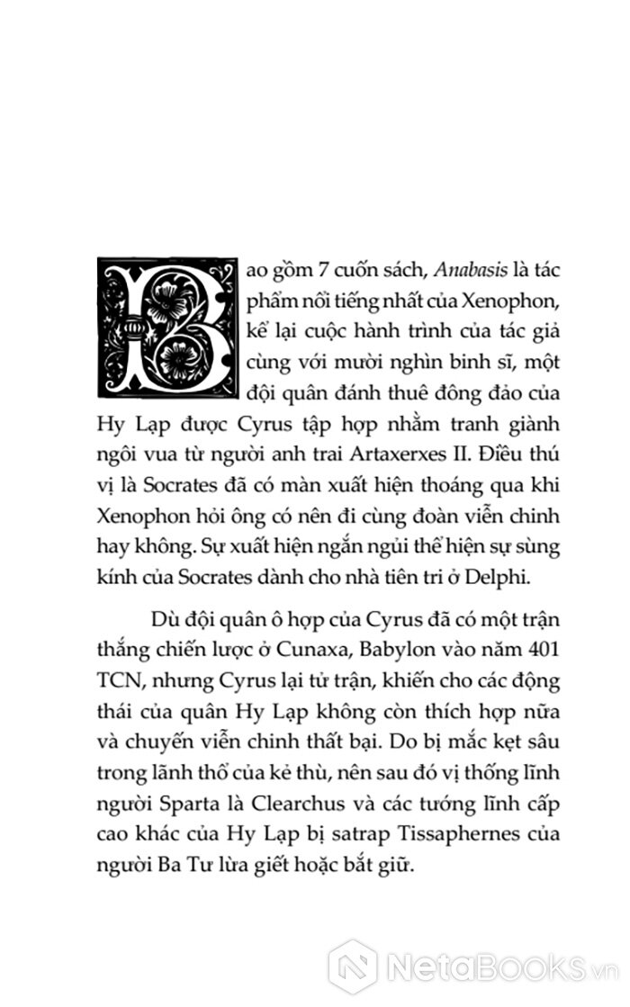 Anabasis - Hồi Ký Viễn Chinh Xứ Ba Tư 2024 PDF Anabasis - Hồi Ký Viễn Chinh Xứ Ba Tư 2024 PDF
