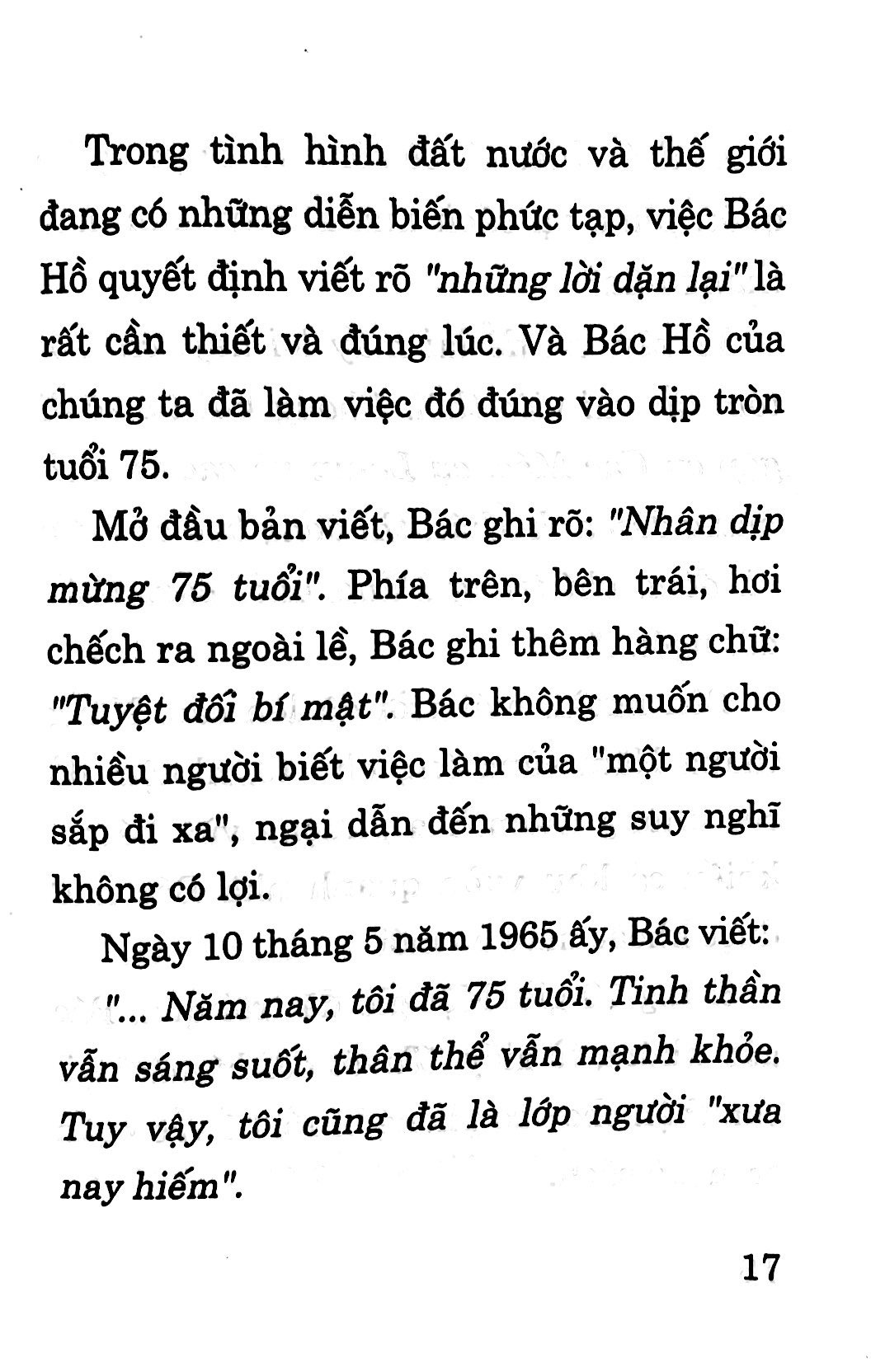 Bác Hồ Viết Di Chúc PDF đọc ebook online, epub online, nghe sách nói audio miễn phí.
