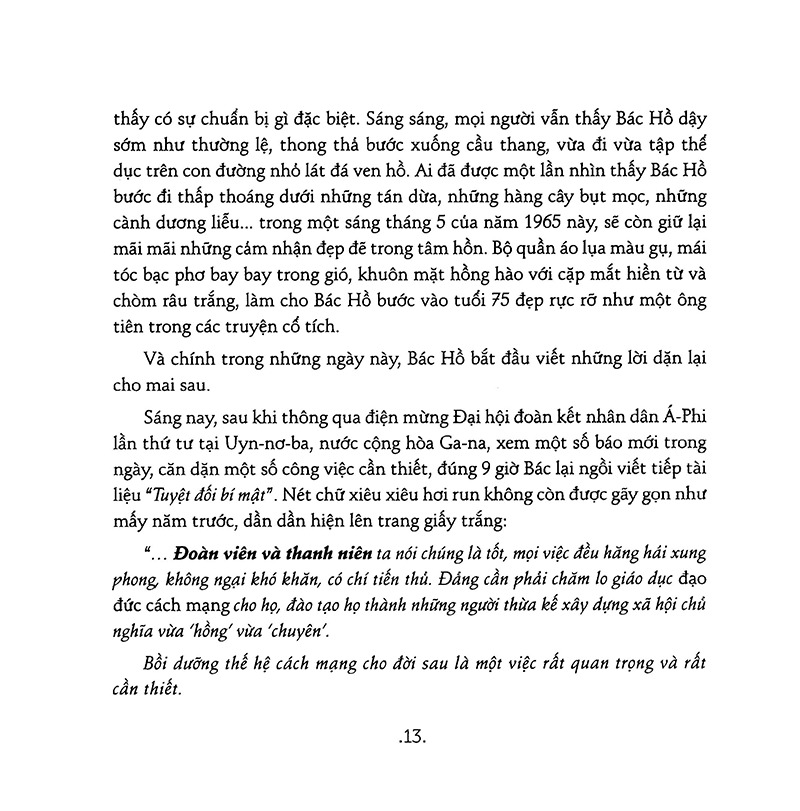 Bác Hồ Viết Di Chúc Và Di Chúc Của Bác Hồ PDF đọc ebook online, epub online, nghe sách nói audio miễn phí. Tải sách Bác Hồ Viết Di Chúc Và Di Chúc Của Bác Hồ PDF đọc ebook online, epub online, nghe sách nói audio miễn phí.