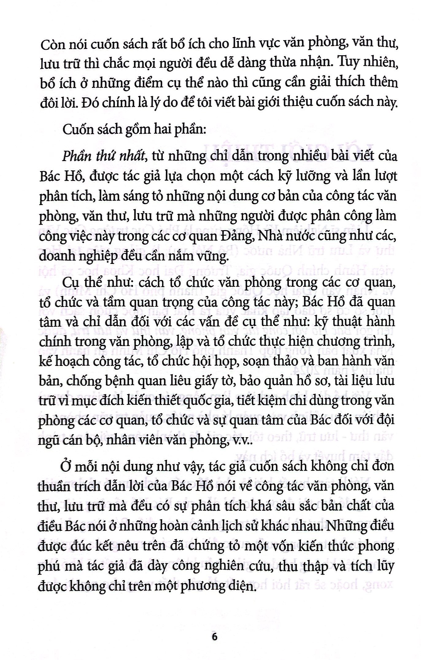 Bác Hồ Với Công Tác Văn Phòng, Văn Thư Và Lưu Trữ PDF Bác Hồ Với Công Tác Văn Phòng, Văn Thư Và Lưu Trữ PDF