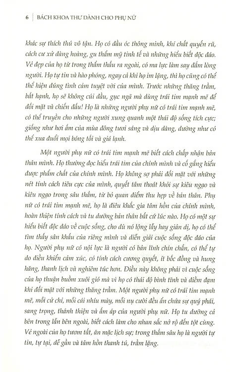 Bách Khoa Thư Dành Cho Phụ Nữ - Phụ Nữ Mạnh Mẽ Để Thanh Tao PDF đọc ebook online, epub online, nghe sách nói audio miễn phí.