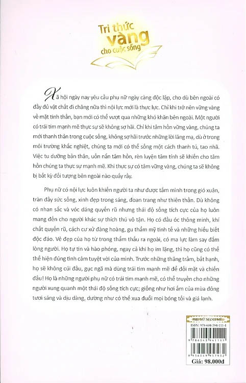 Bách Khoa Thư Dành Cho Phụ Nữ - Phụ Nữ Mạnh Mẽ Để Thanh Tao PDF đọc ebook online, epub online, nghe sách nói audio miễn phí.