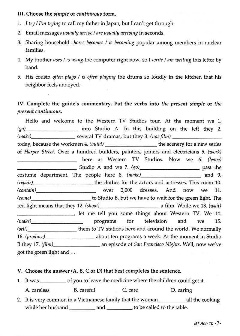 Tải sách Bài Tập Bỗ Trợ & Phát Triển Kĩ Năng Tiếng Anh 10 PDF đọc ebook online, epub online, nghe sách nói audio miễn phí.
