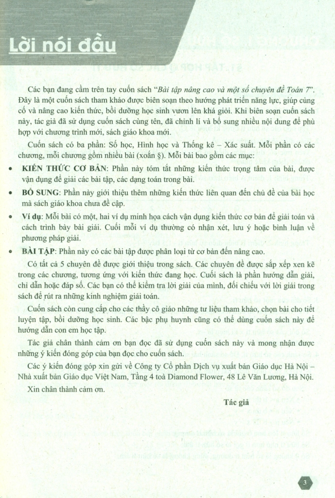 Tải sách Bài Tập Nâng Cao Và Một Số Chuyên Đề Toán 7 PDF đọc ebook online, epub online, nghe sách nói audio miễn phí.