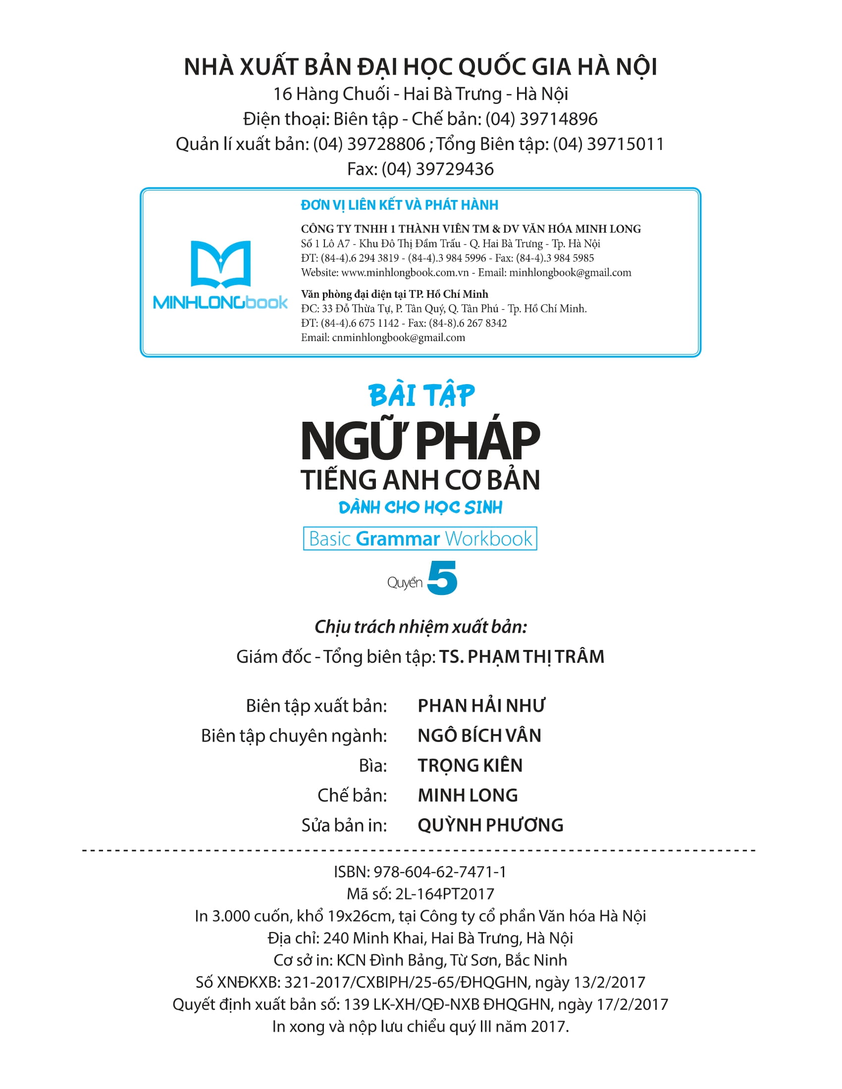 Bộ Bài Tập Ngữ Pháp Tiếng Anh Cơ Bản Dành Cho Học Sinh - Quyển 5 PDF Bộ Bài Tập Ngữ Pháp Tiếng Anh Cơ Bản Dành Cho Học Sinh - Quyển 5 PDF
