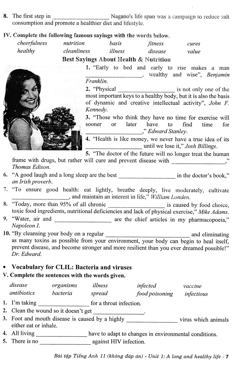 Bài Tập Tiếng Anh 11 - Không Đáp Án (Theo Chương Trình Kết Nối) PDF đọc ebook online, epub online, nghe sách nói audio miễn phí.