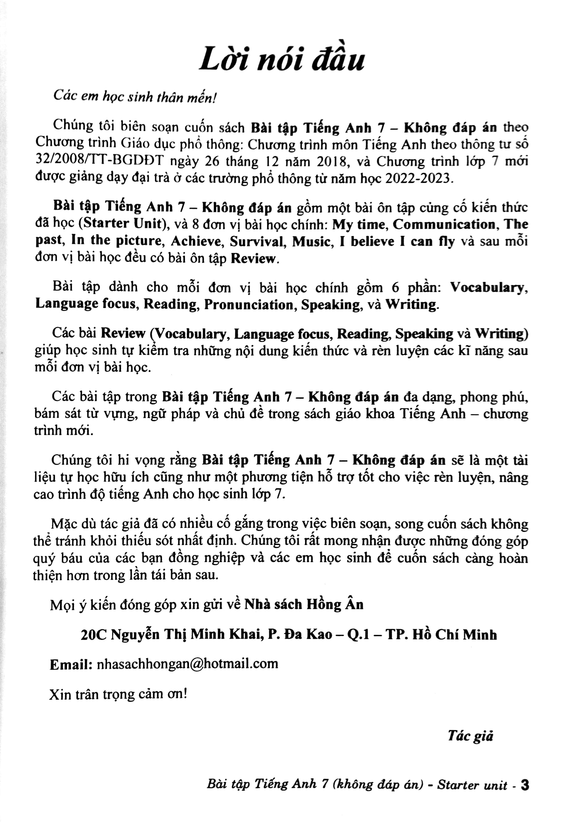 Bài Tập Tiếng Anh 7 - Không Đáp Án (Chân Trời) PDF đọc ebook online, epub online, nghe sách nói audio miễn phí.