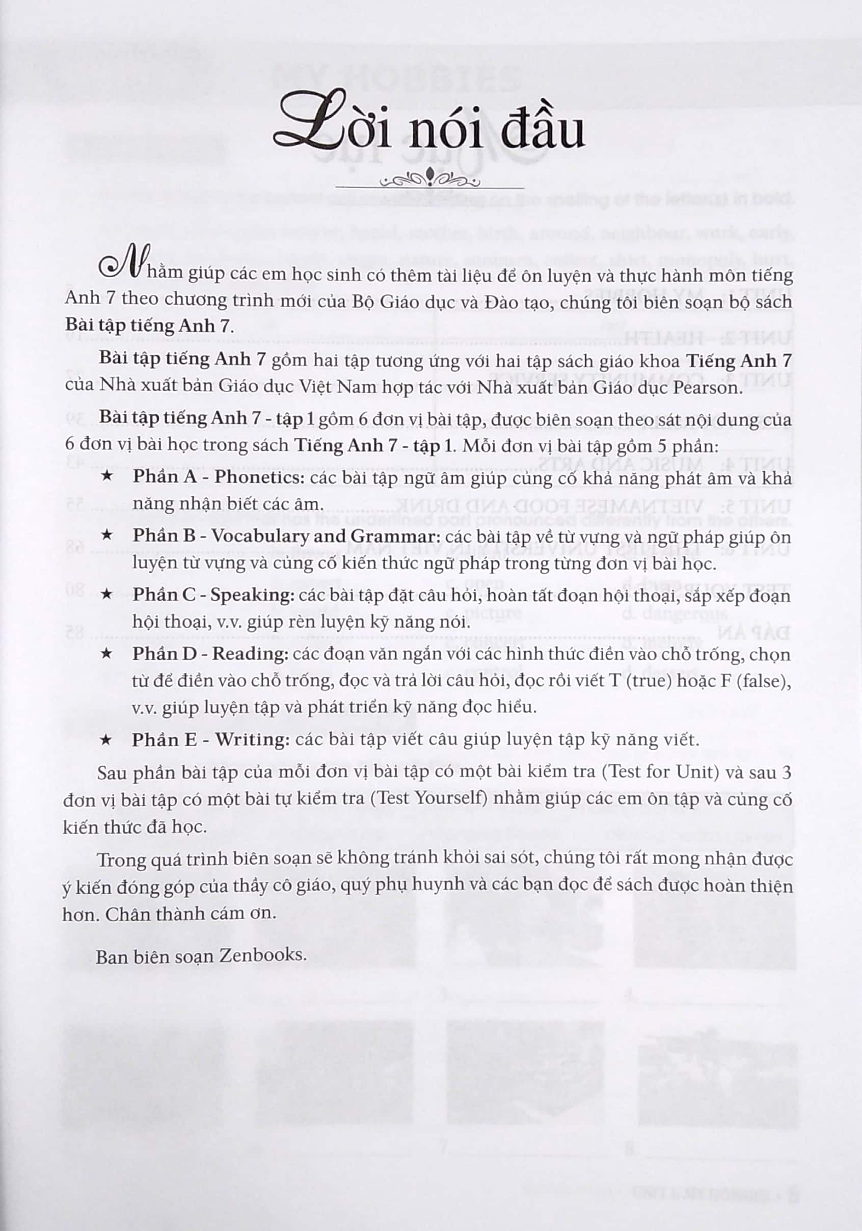 Bài Tập Tiếng Anh Lớp 7 Tâp 1 (Có Đáp Án) - Theo Chương Trình Mới Của Bộ Gd Và Đào Tạo PDF đọc ebook online, epub online, nghe sách nói audio miễn phí.