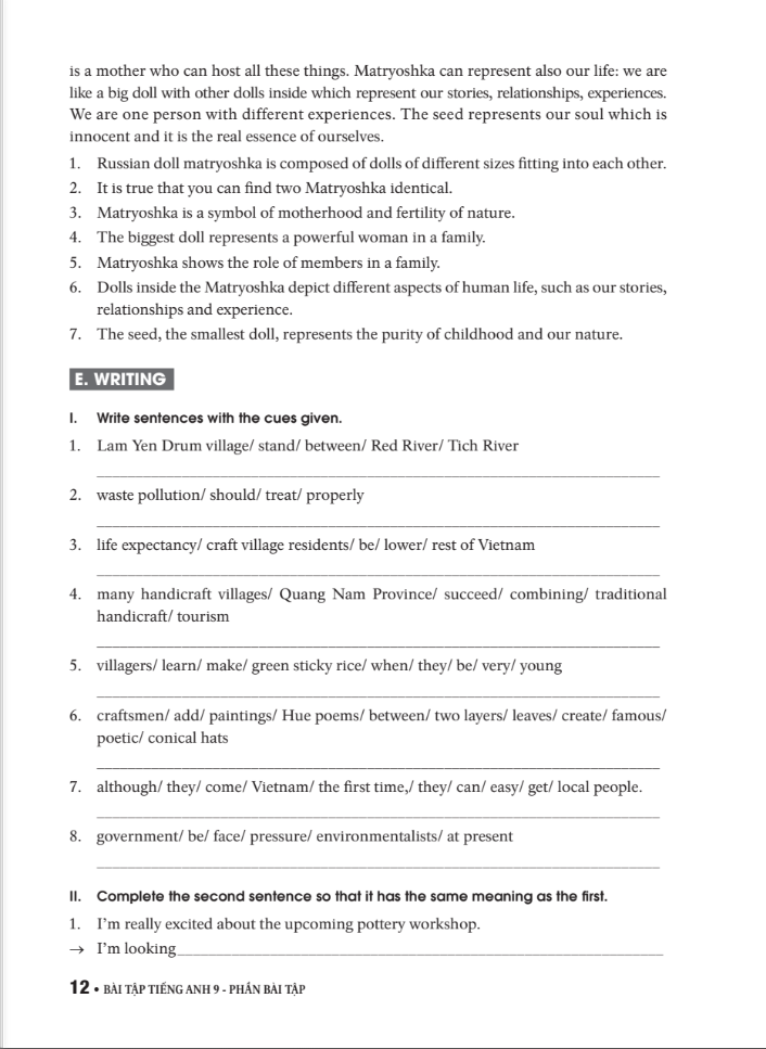 Bài Tập Tiếng Anh Lớp 9 Tâp 1 (Có Đáp Án) - Theo Chương Trình Mới Của Bộ Gd Và Đào Tạo PDF đọc ebook online, epub online, nghe sách nói audio miễn phí. Tải sách Bài Tập Tiếng Anh Lớp 9 Tâp 1 (Có Đáp Án) - Theo Chương Trình Mới Của Bộ Gd Và Đào Tạo PDF đọc ebook online, epub online, nghe sách nói audio miễn phí.