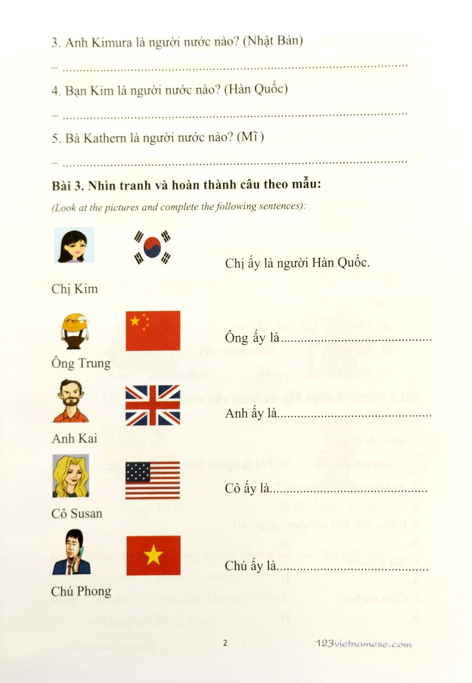 Bài Tập Tiếng Việt 123 - Tiếng Việt Dành Cho Người Nước Ngoài - Vietnamese For Beginners - Workbook -Trình Độ A PDF đọc ebook online, epub online, nghe sách nói audio miễn phí.